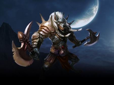 大陆新闻 正文  皓月当空,银光四溢,乌云弥散,雾凇凝霜,狼人战士手持