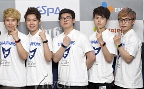 2014年三星blue战队阵容(acorn,spirit,dade,deft,sence)