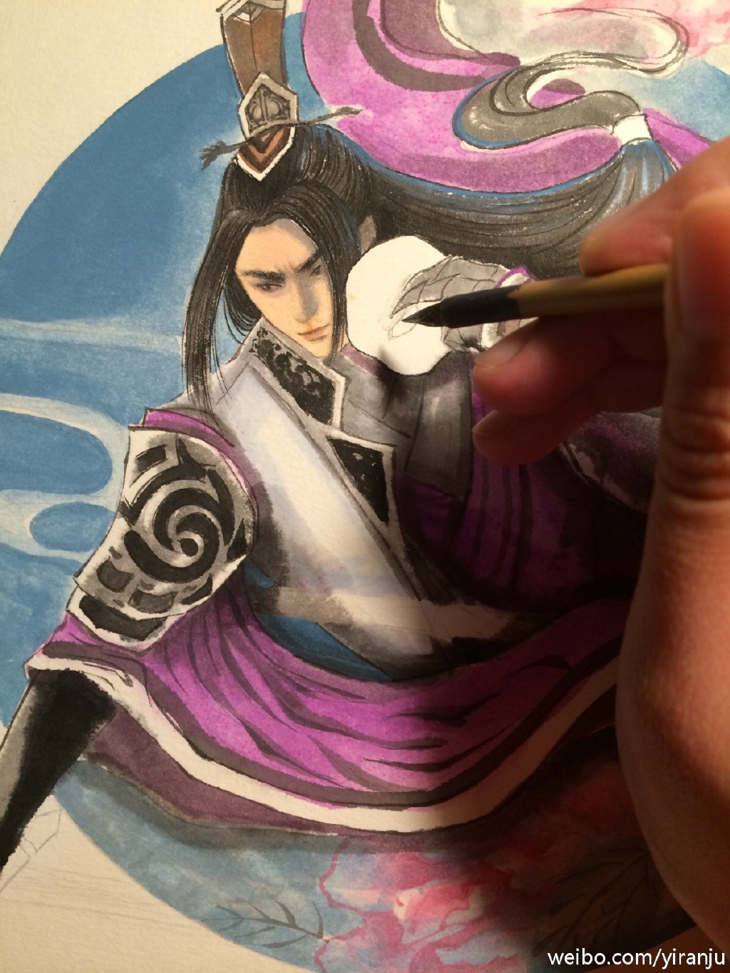 手绘天涯明月刀蔷薇剑燕南飞花魂绽放